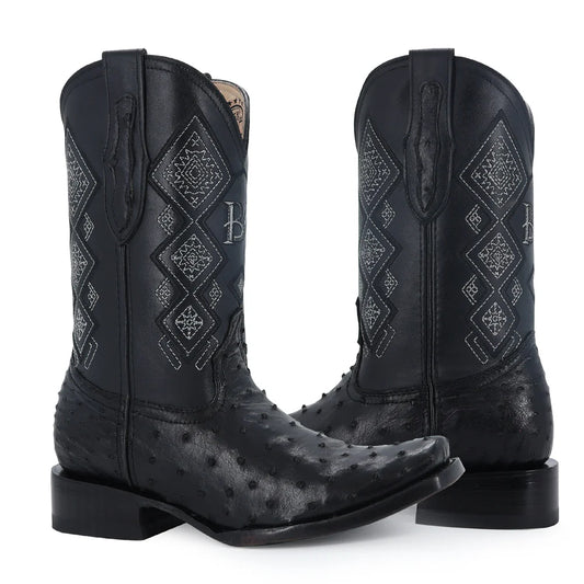 BOTAS DUBAI AVESTRUZ NEGRO