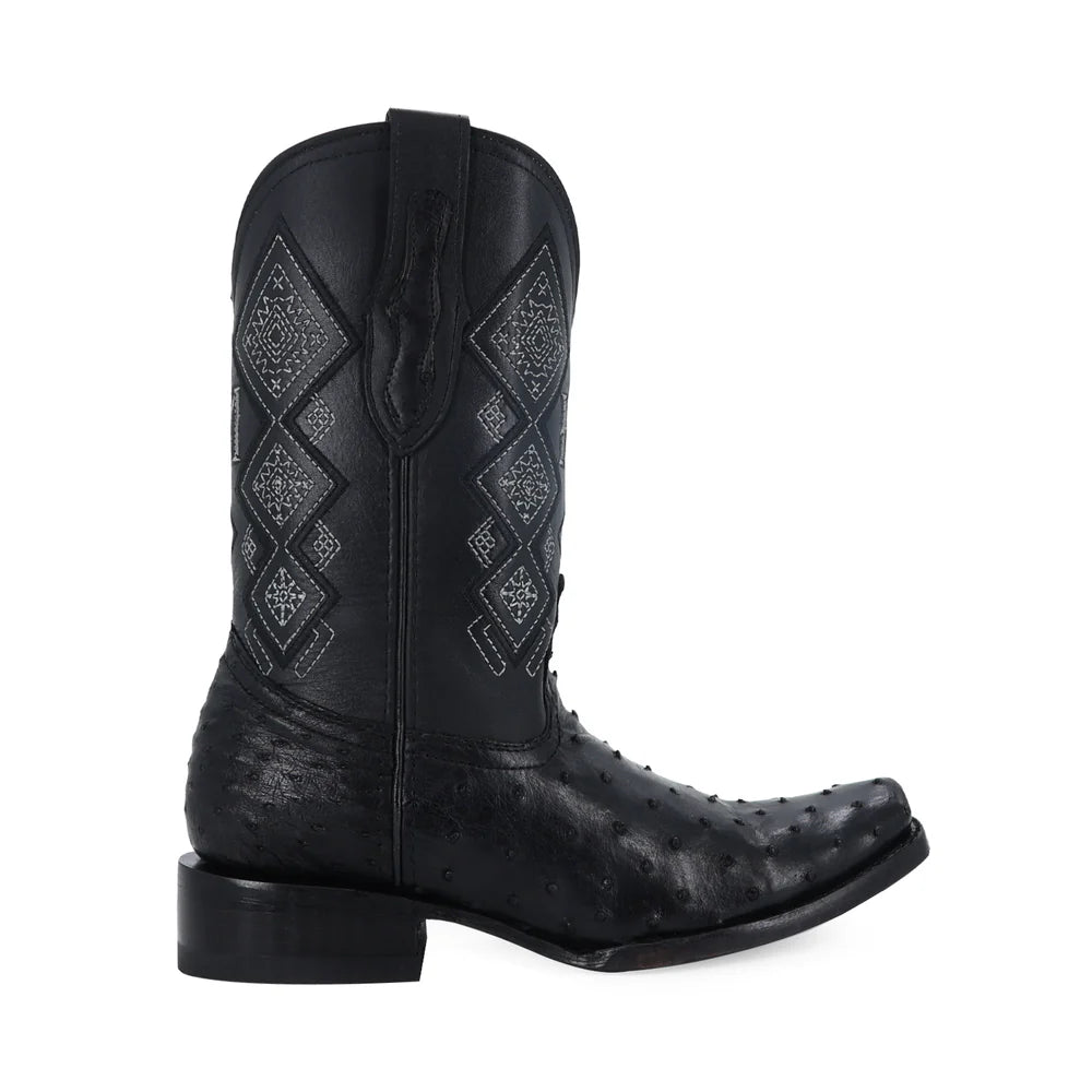 BOTAS DUBAI AVESTRUZ NEGRO