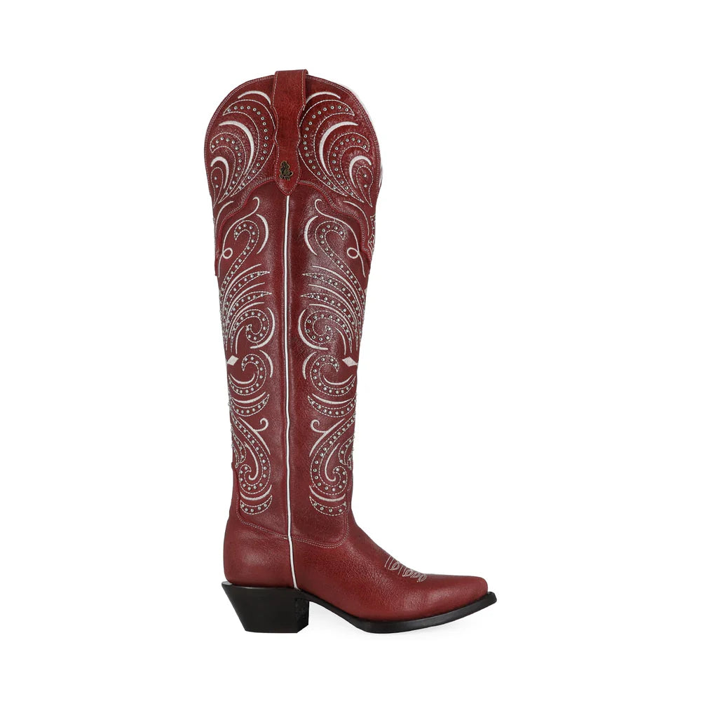 BOTAS DAMA ALTA ALASKA ROJO