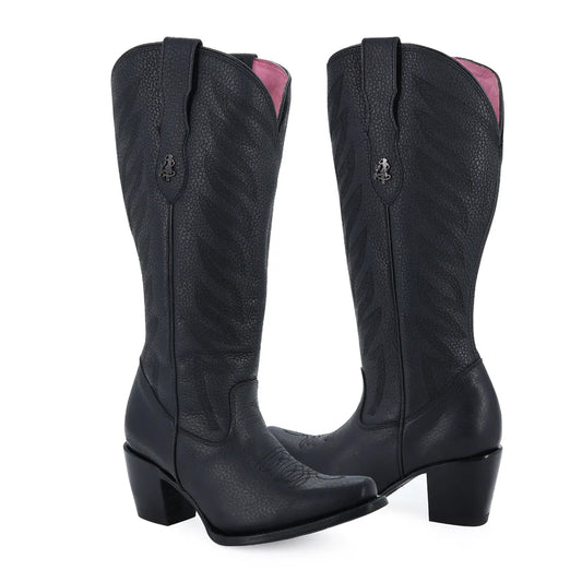 BOTAS DAMA ALTA BANDIDA CURVY NEGRO