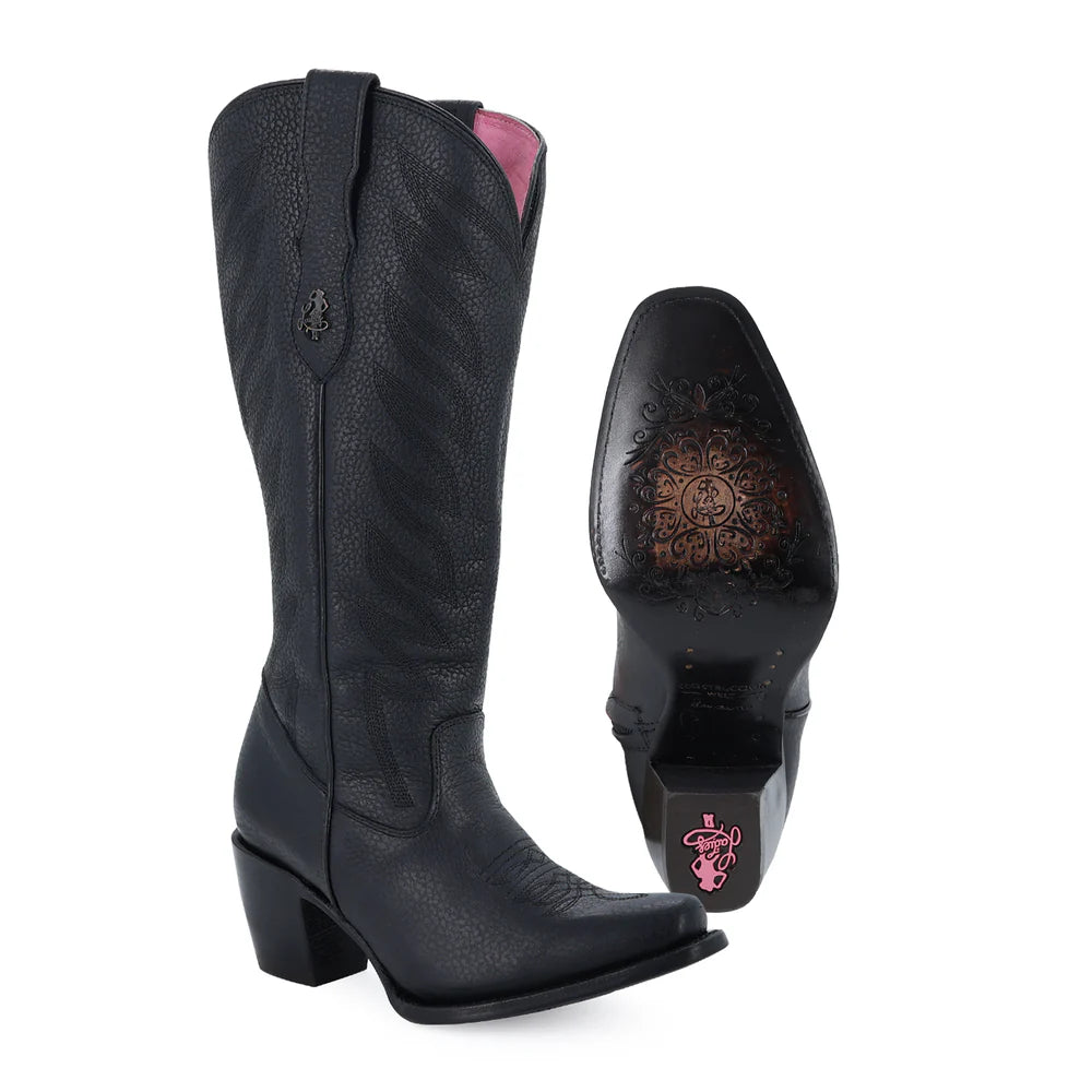 BOTAS DAMA ALTA BANDIDA CURVY NEGRO