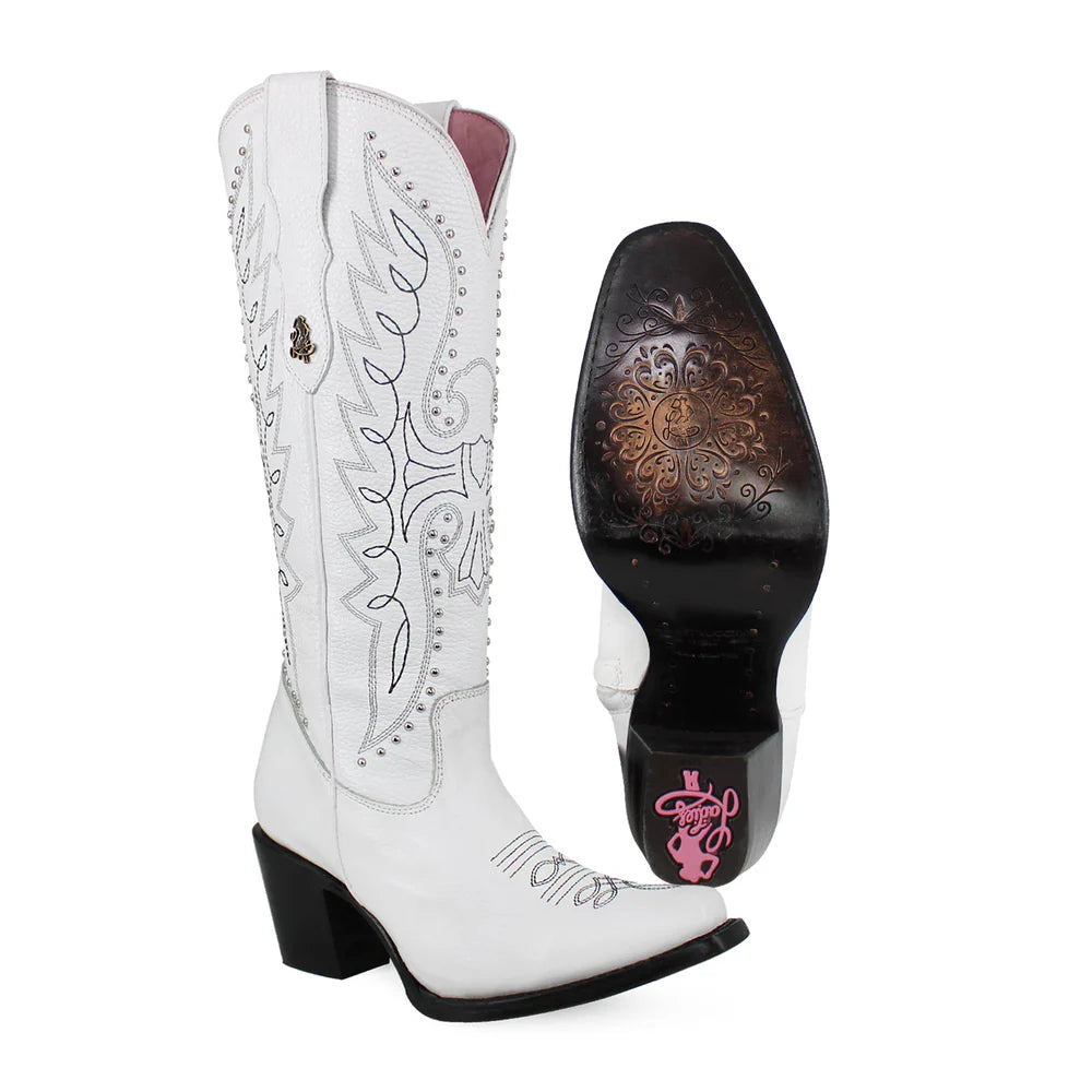 BOTAS DAMA ALTA LIBERTY BLANCO