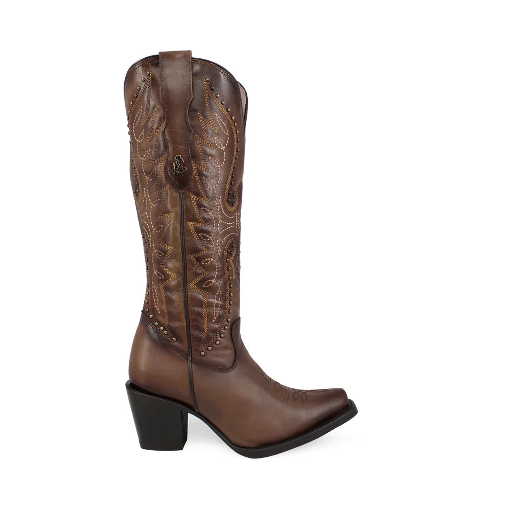 BOTAS DAMA ALTA LIBERTY MARRON