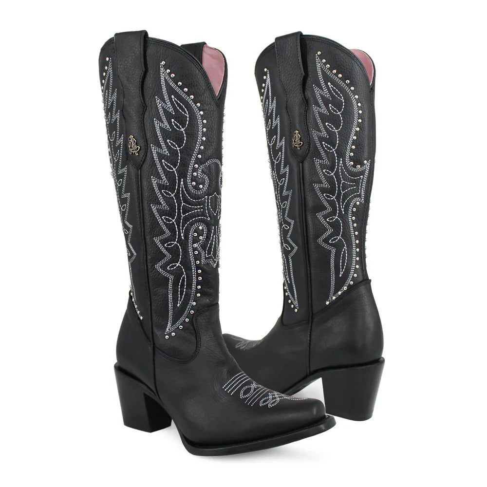 BOTAS DAMA ALTA LIBERTY NEGRO