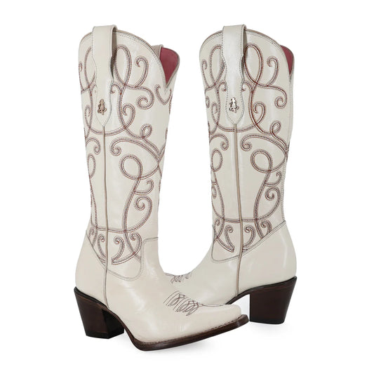 BOTAS DAMA ALTA MADDAME BEIGE