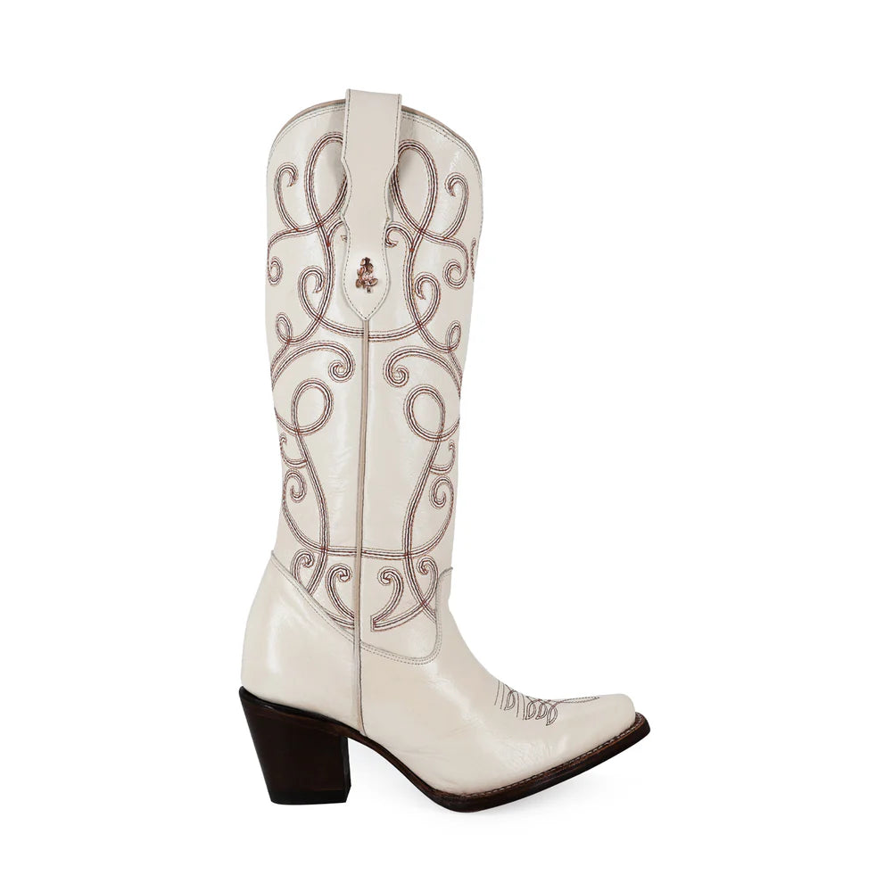 BOTAS DAMA ALTA MADDAME BEIGE