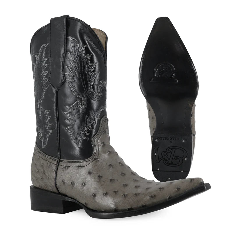 BOTAS CHIHUAHUA AVESTRUZ GRIS